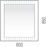 Мебель для ванной комнаты Corozo Инди 80 дуб канзас, графит