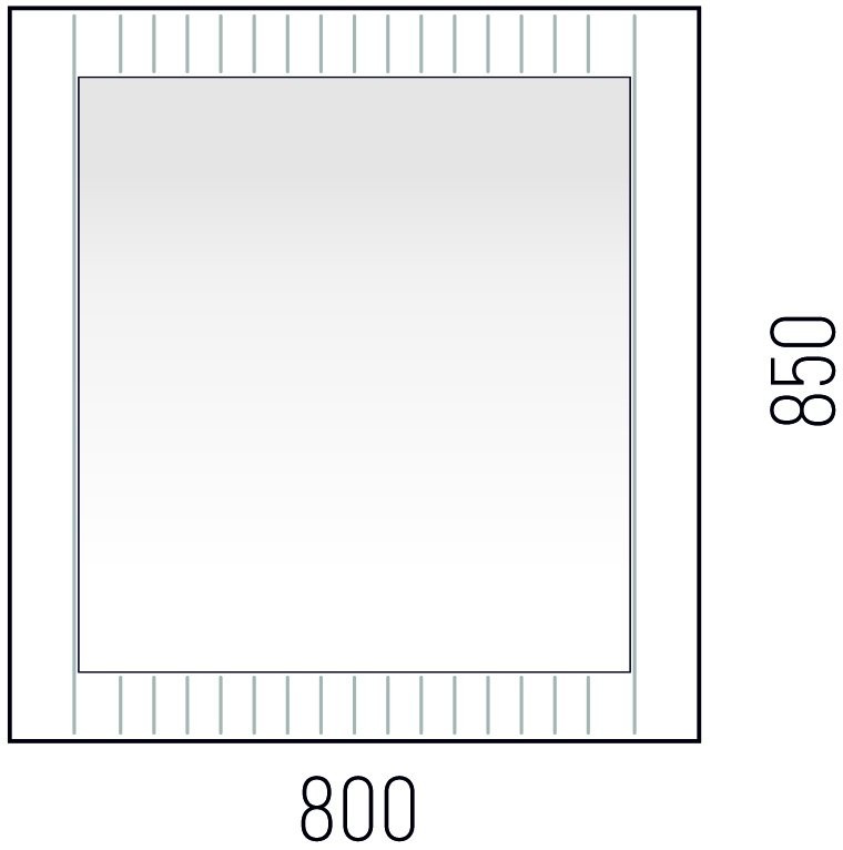 Мебель для ванной комнаты Corozo Инди 80 дуб канзас, графит