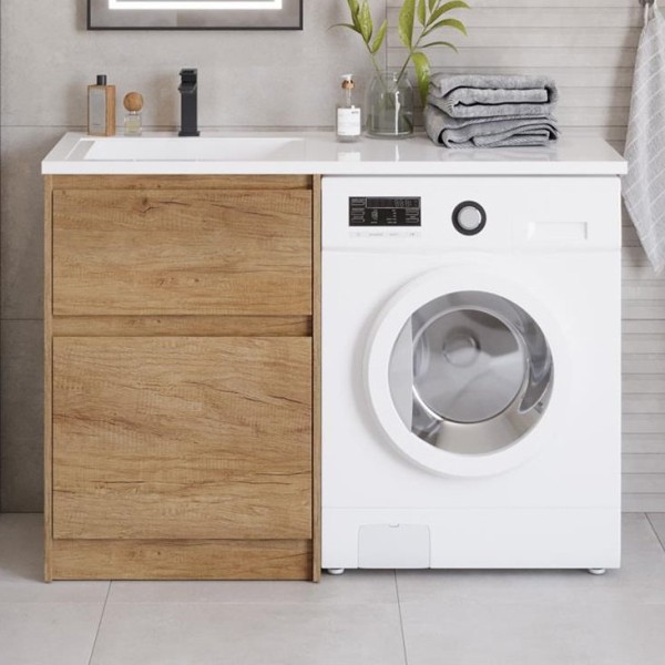 Тумба с раковиной BelBagno Kraft LVD 60-L rovere nebrasca nature