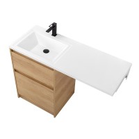 Тумба с раковиной BelBagno Kraft LVD 60-L rovere nebrasca nature
