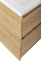 Тумба с раковиной BelBagno Kraft LVD 60-L rovere nebrasca nature