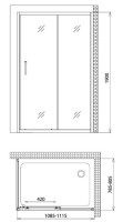 Душевой уголок Gemy Victoria S30191D-A80