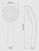 Душевая лейка Splenka S450 S450.02 хром