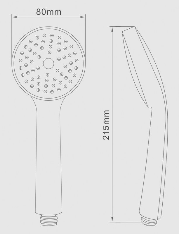 Душевая лейка Splenka S450 S450.02 хром
