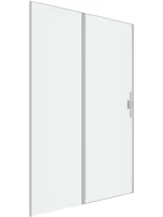 Душевая дверь в нишу Allen Brau Priority 3.31032.BA 120 см, профиль серебро браш, стекло прозрачное Optiwhite