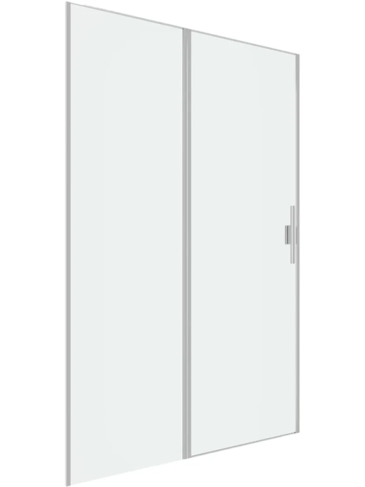 Душевая дверь в нишу Allen Brau Priority 3.31032.BA 120 см, профиль серебро браш, стекло прозрачное Optiwhite