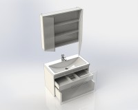 Мебель для ванной комнаты Aquanet Порто 80 белая