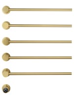 Полотенцесушитель электрический Wonzon & Woghand Hamburg WW-AL315-BG 65x45 см, скрытое подключение слева, брашированное золото, лесенка