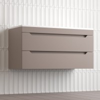 Тумба под раковину без столешницы Style Line Остин 100 подвесная, тауп темный эмаль plus