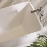 Акриловая ванна Sancos Neo FB09 170x80 см, отдельностоящая, белая, с каркасом, со сливом-переливом