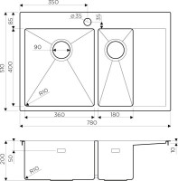 Мойка кухонная Omoikiri Akisame 78-2 LG-L светлое золото