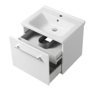 Тумба с раковиной AQUATON Мерида 60 new белый глянец