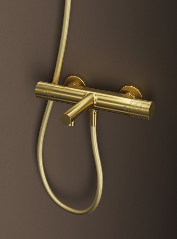 Термостатический смеситель IDDIS Duna DUNMG02i74WA золото матовое