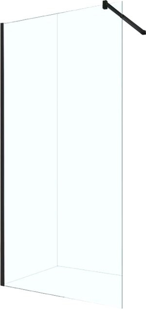 Душевая перегородка Berges Sky Black 064011 110x200, профиль черный