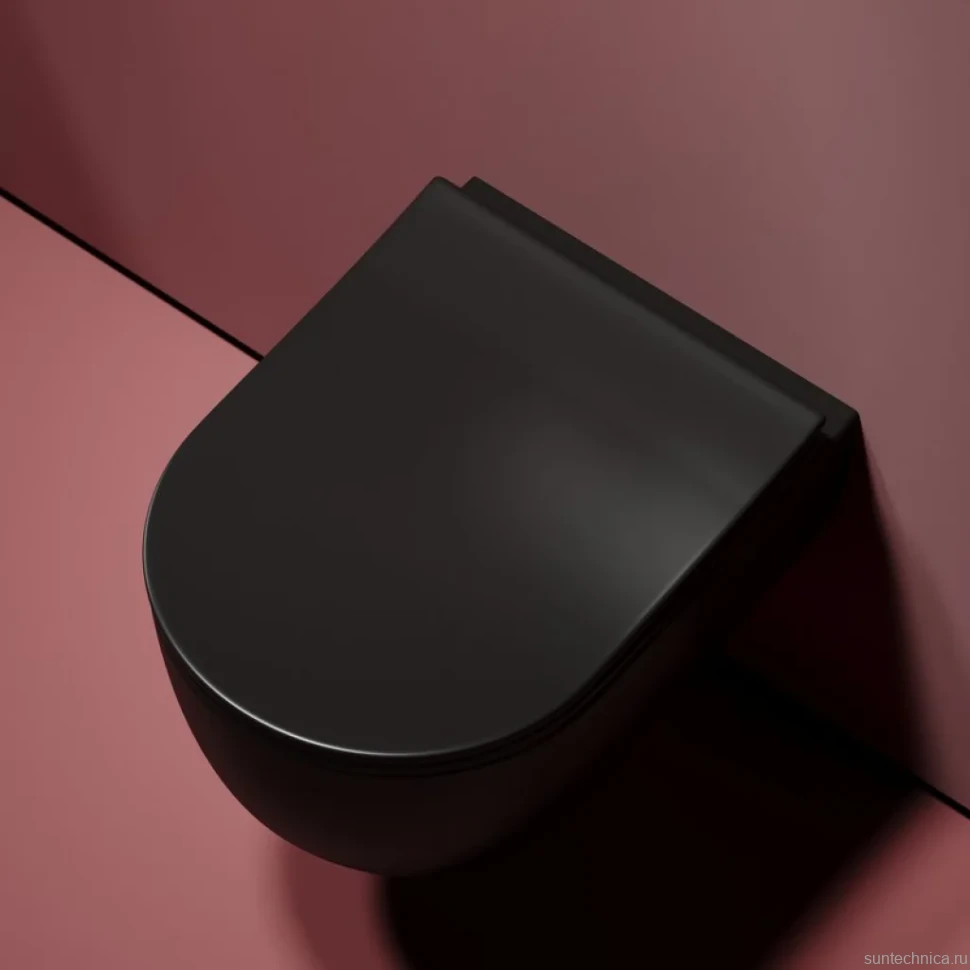 Комплект Унитаз подвесной Ceramicanova Modena Rimless CN6063MB черный матовый + Инсталляция STWORKI + Кнопка 230823 хром матовый