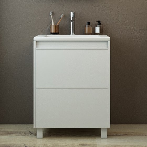 Тумба под раковину без столешницы Emmy Вега 50 белая
