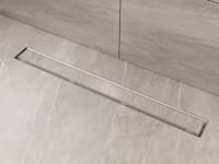Душевой трап (лоток) Plumberia Selection PST In-Tile PST100MT 100 см, решетка матовая нержавеющая сталь, с сифоном, под плитку