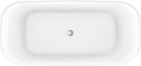 Акриловая ванна BelBagno Due BB702 170x80 см, отдельностоящая, белая, на ножках, со сливом-переливом, с донным клапаном