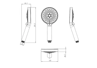 Душевая лейка Wonzon & Woghand WW-981361-CR хром Душевая лейка Wonzon & Woghand WW-981361-CR хром