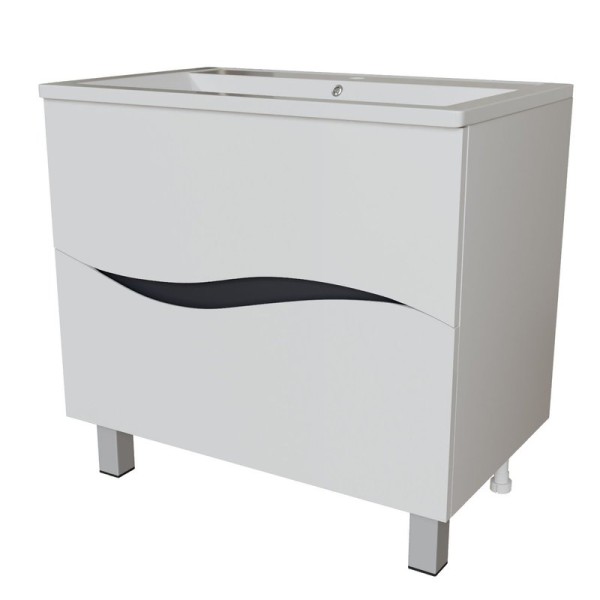 Тумба д/ванной "Лайф-80" под ум.Марго-80 (Mixline) (ПВХ)