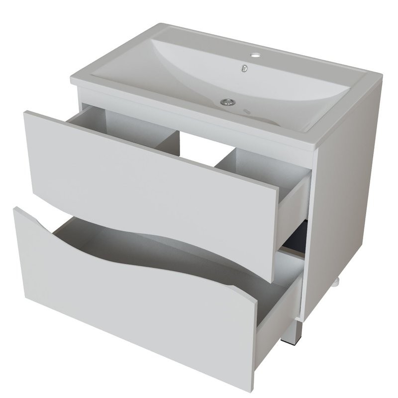 Тумба д/ванной "Лайф-80" под ум.Марго-80 (Mixline) (ПВХ)