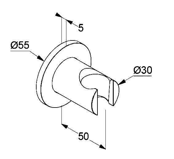 Настенный держатель Kludi A-QA 6555753-00 белый матовый