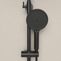 Душевая стойка Sancos Teo SC11001MB с термостатом, черный