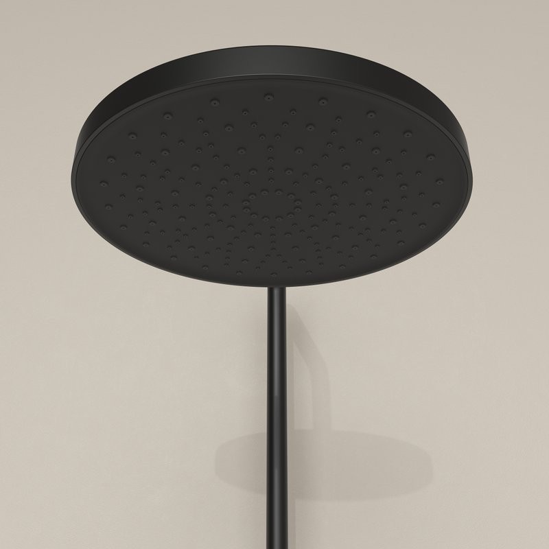 Душевая стойка Sancos Teo SC11001MB с термостатом, черный