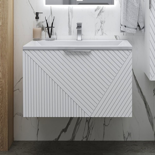 Тумба под раковину без столешницы Grossman Блисс 60 матовая белая