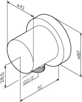 Шланговое подключение AM.PM F0600E00 Шланговое подключение AM.PM F0600E00