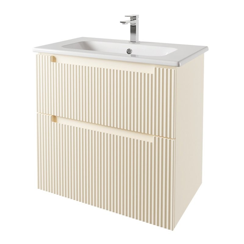 Тумба под раковину без столешницы Dreja Euphoria 80 матовая бежевая