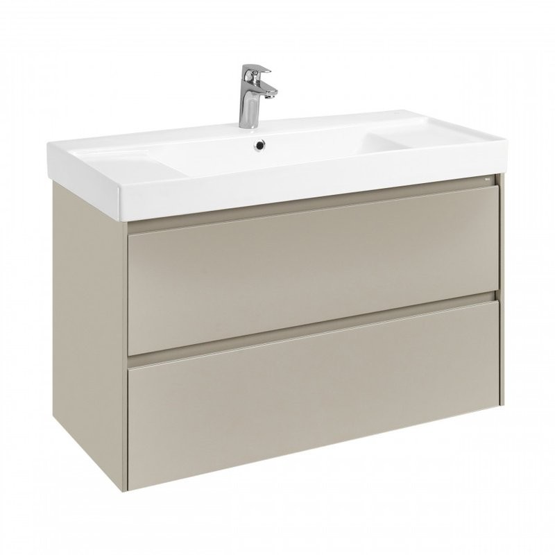 Тумба с раковиной Roca Ona 100 серая матовая