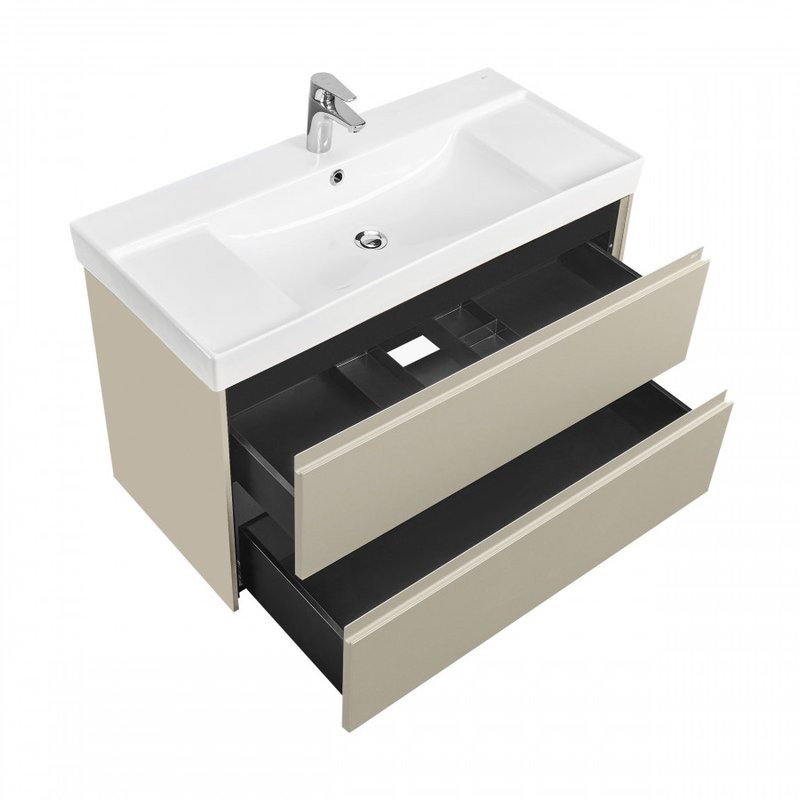 Тумба с раковиной Roca Ona 100 серая матовая