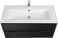 Тумба с раковиной AQUATON Римини New 100 черная