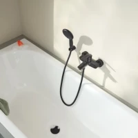 Смеситель для ванны GROHE Eurosmart внешнего монтажа, матовый черный (333002433)
