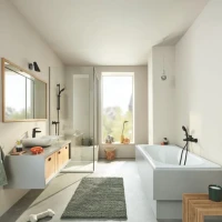 Смеситель для ванны GROHE Eurosmart внешнего монтажа, матовый черный (333002433)