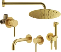 Комплект для ванной Plumberia Selection Ixo KITZXO01OB210 С ВНУТРЕННЕЙ ЧАСТЬЮ, золото брашированное