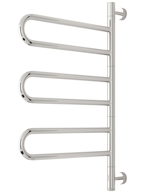 Полотенцесушитель электрический Сунержа Парео 4.0 00-0823-0773 75x50 см, скрытое подключение, глянцевый хром, E-образный