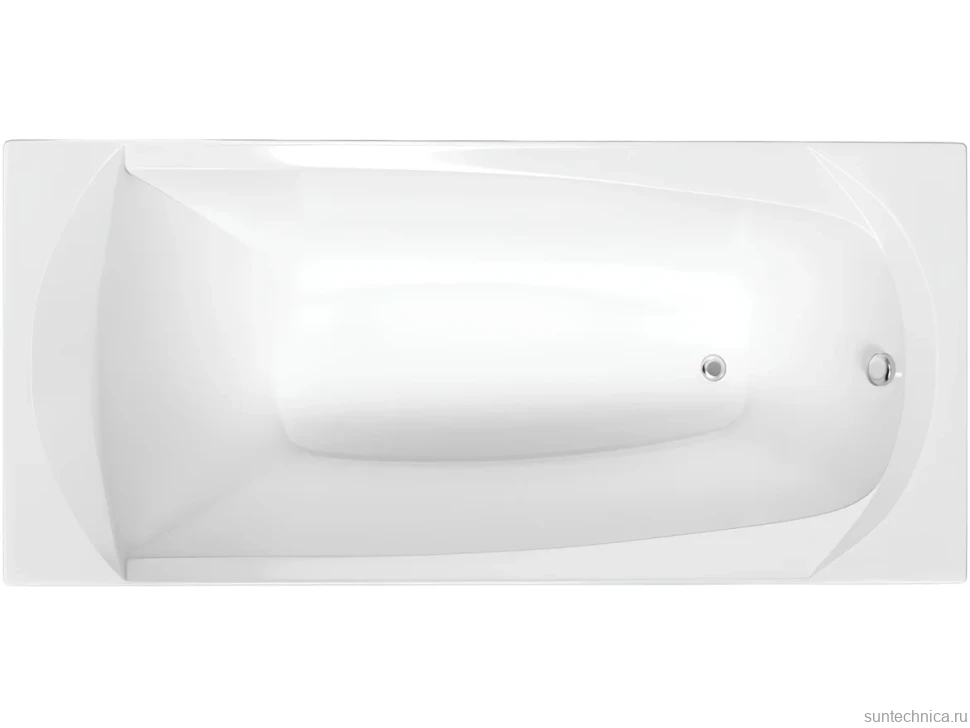 Акриловая ванна 1MarKa Elegance Стандарт 1+ 160x70 см, пристенная, белая, на ножках, с экраном, со сливом-переливом