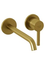 Смеситель для раковины Kludi Nova Fonte Pura 20245N015 С ВНУТРЕННЕЙ ЧАСТЬЮ, брашированное золото PVD