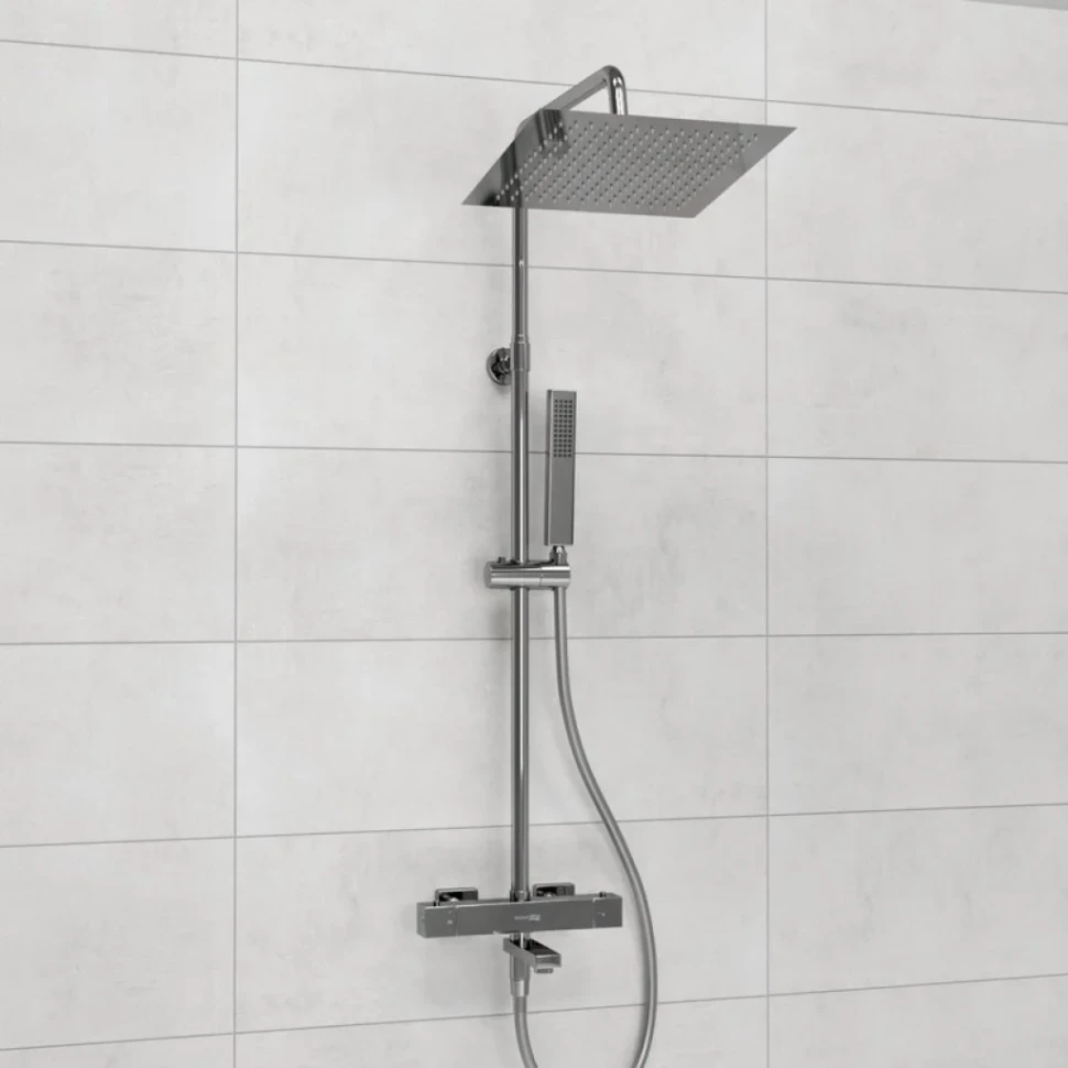 Душевая стойка Wasserkraft Aller A199.118.103.087.CH Thermo с термостатом, хром