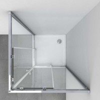 Душевой уголок Vincea Soft VSS-3SO100CL 100x100, профиль хром, стекло прозрачное
