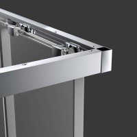 Душевой уголок Vincea Soft VSS-3SO100CL 100x100, профиль хром, стекло прозрачное