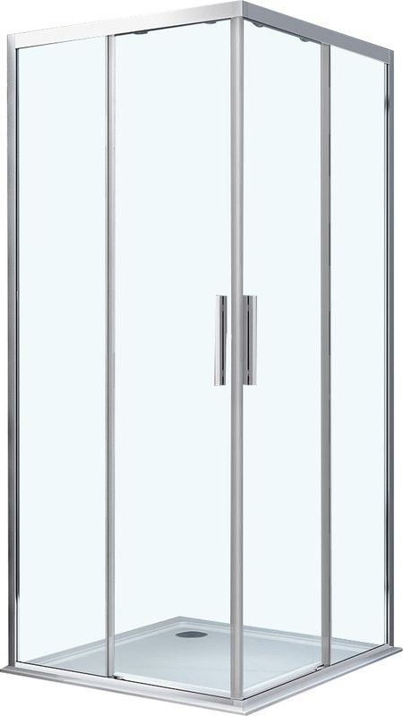 Душевой уголок Vincea Soft VSS-3SO100CL 100x100, профиль хром, стекло прозрачное