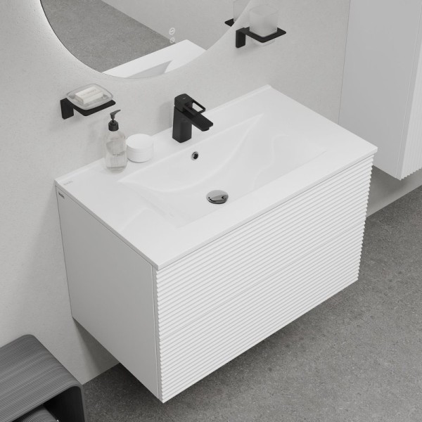 Тумба под раковину подвесная IDDIS, 80 см, белый, Bild,  BIL80W0i95