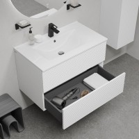 Тумба под раковину подвесная IDDIS, 80 см, белый, Bild,  BIL80W0i95