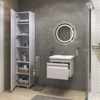 Мебель для ванной комнаты Vigo Holly 50 подвесная, белая, раковина Como 50