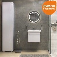 Мебель для ванной комнаты Vigo Holly 50 подвесная, белая, раковина Como 50