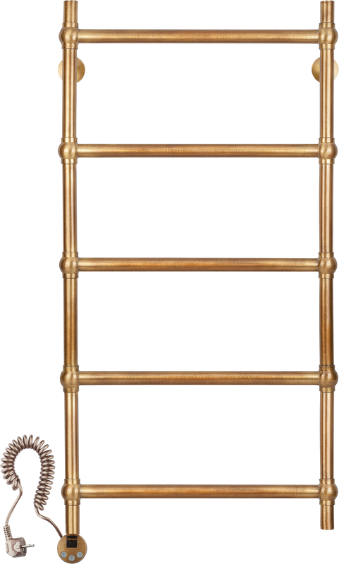 Полотенцесушитель электрический Secado Флоренция 1 105x55 см, подключение слева, бронза, лесенка, латунь