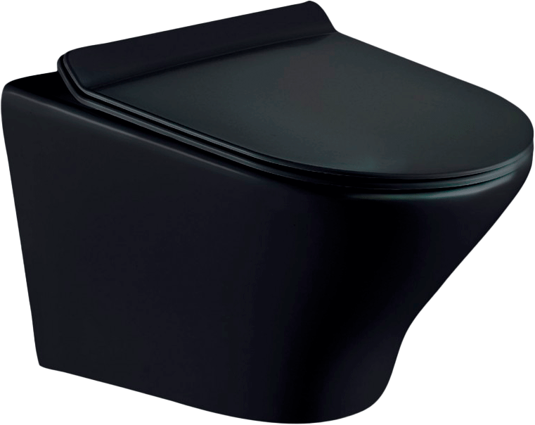 Комплект Унитаз подвесной Esbano Aster ESUPASTEBM матовый черный + Инсталляция Fram + Кнопка ESINPRK12MC